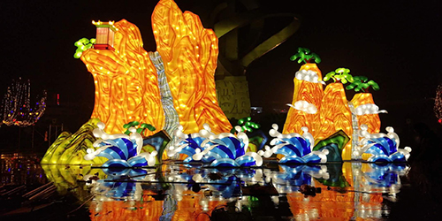 FlashNet Technology illumine l'éclairage de la fête du printemps au long de la rivière de Qingjiang